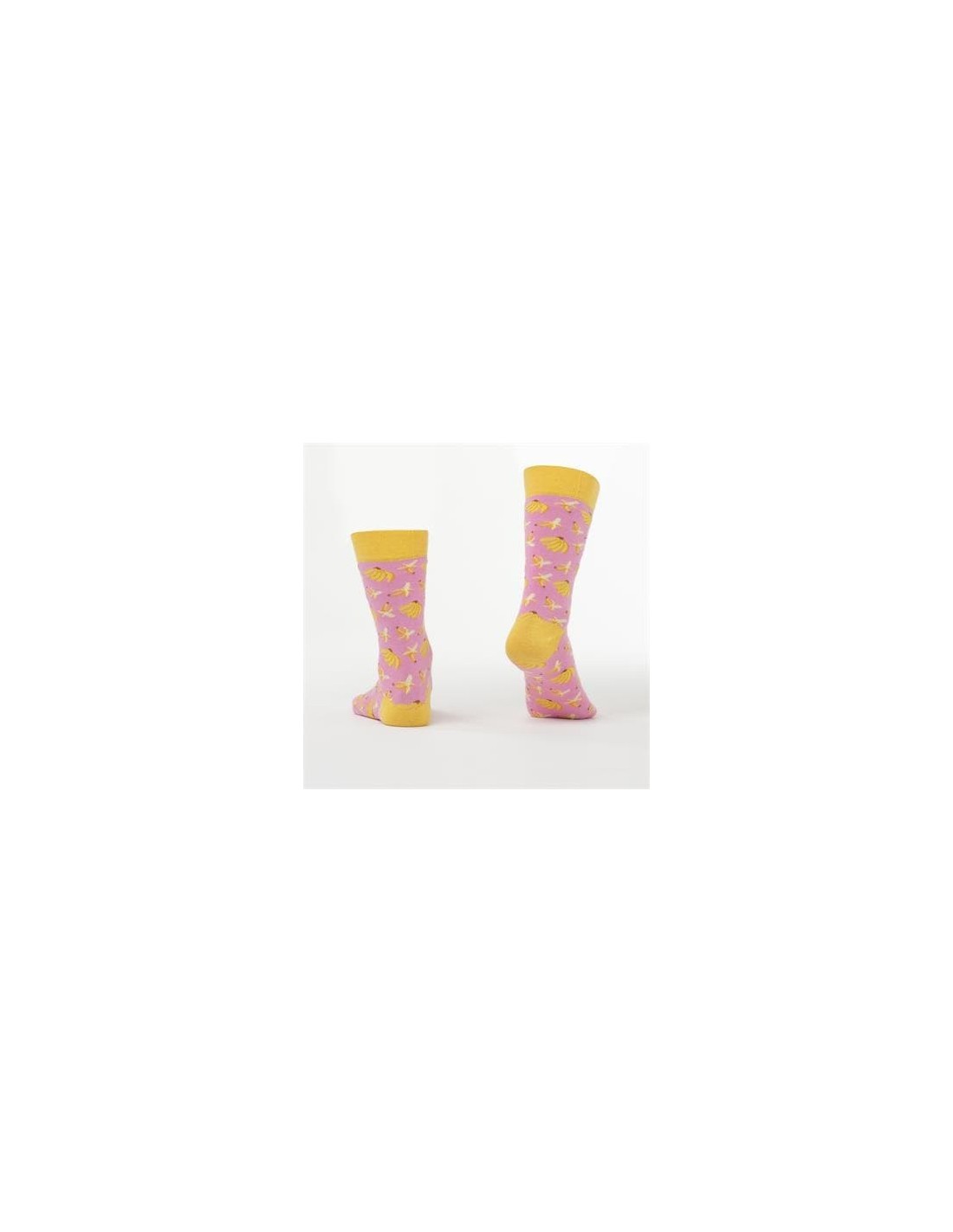 Pink men\'s socks with bananas SM33 - Online store - Boutique